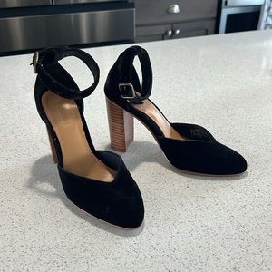 Soludos Black Velvet Heels / Like New / size 6